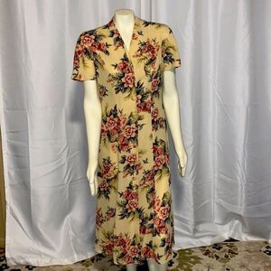 Vintage Cottagecore Button Down Dress‎